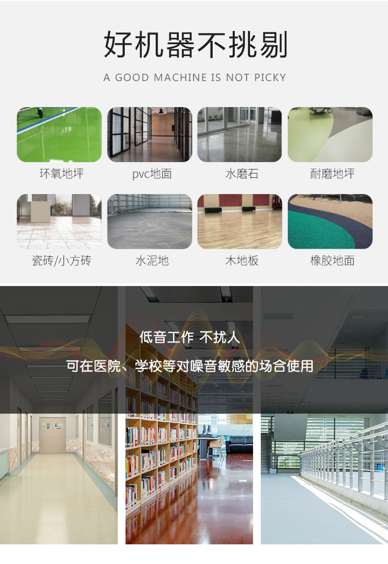 手推式洗地机M70适用场所